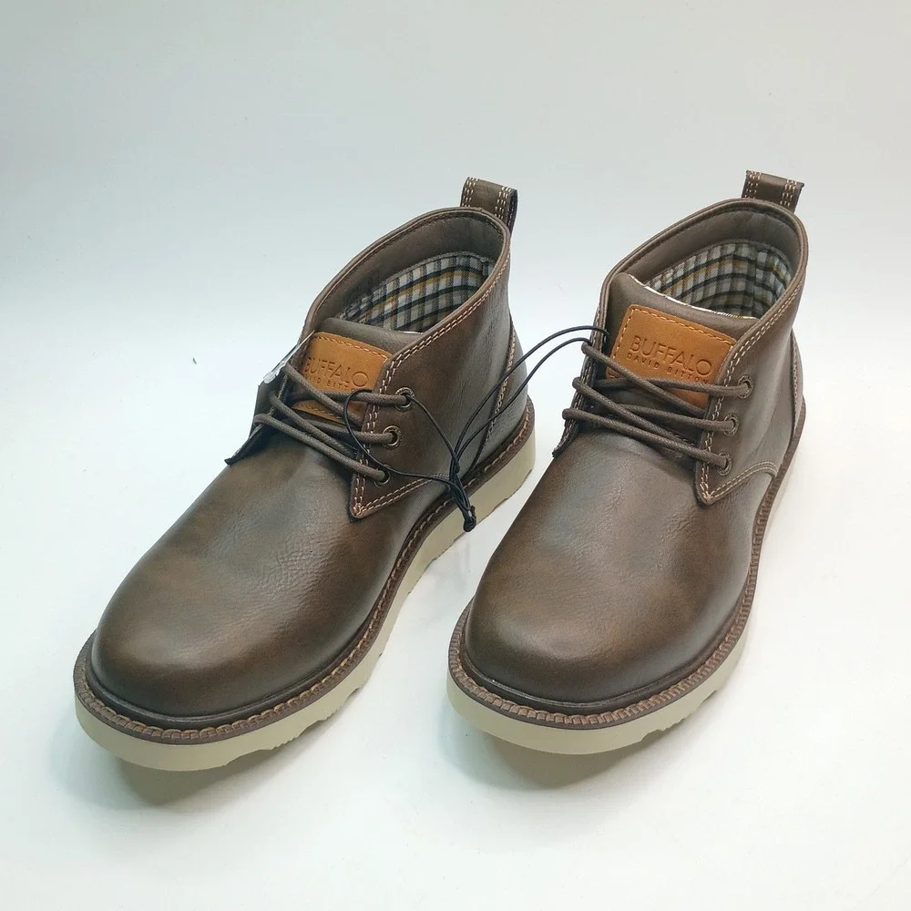 Buffalo Metcalf Chukka Boots Men Size 8.5 Brown Memory Foam 1899633
